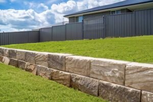 Backyard Retaining Wall