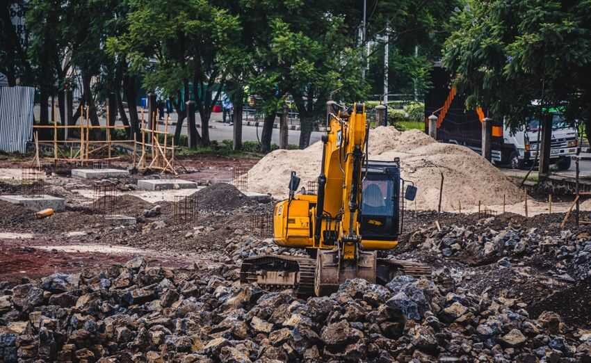 Excavate Rocky Land